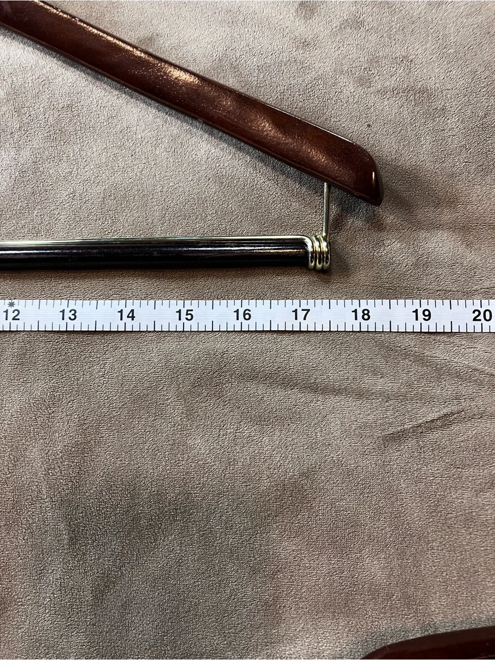 Nordstrom Mahogany Wooden Suit and Pant Hangers with Gold Logo